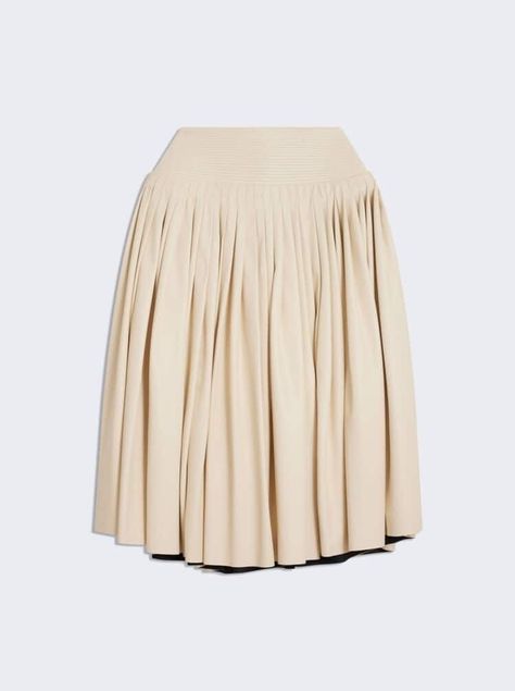 Long pleated Skirt with basque - E-SHOP - Ready-to-Wear | Maison Schiaparelli Small Leather Accessories, Long Pleated Skirt, Elsa Schiaparelli, Pleated Long Skirt, Leather Items, Leather Accessories, Cleaning Household, Pleated Skirt, Design Details