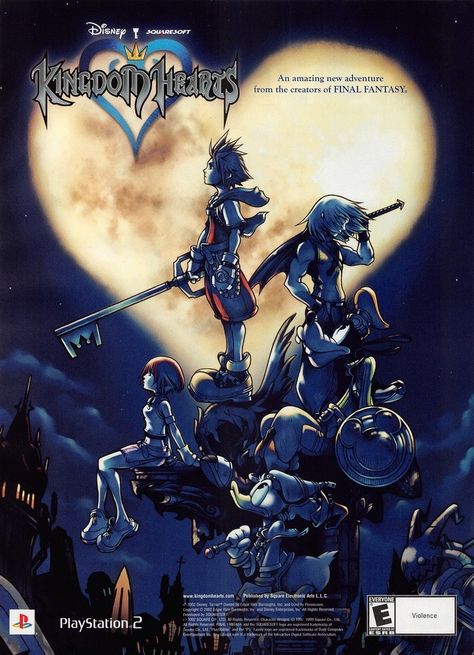 Kingdom Hearts Wallpaper, Video Game Magazines, Retro Games Poster, Kingdom Hearts Art, Video Game Posters, Ps2 Games, Heart Poster, Retro Video Games, Game Concept