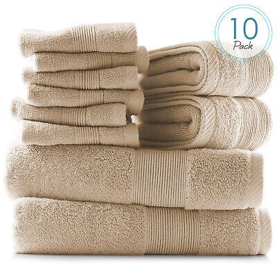 Top Seller for 10Pc Towel Set Bath Towels Hand Towels Washcloths 100% Cotton 600 GSM Ultra Soft, Kitchen Dining Bar Bath Or Shower, Towel Collection, Cotton Bath Towels, Bath Towel Sets, Simple Pleasures, Bathroom Towels, Rich Textures, Cotton Towels, Luxury Bathroom