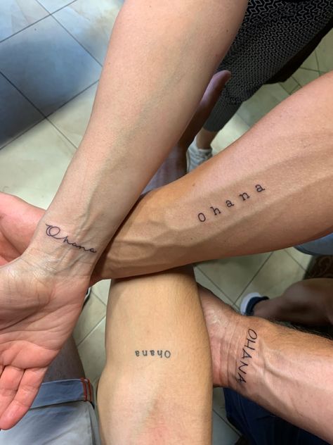 Group Of 3 Tattoos, Tattoos Meaning Family, Simbols Tattoo, Matching Family Tattoos, Grandparents Tattoo, Symbol For Family Tattoo, Ohana Tattoo, Family Tattoos For Men, Father Daughter Tattoos