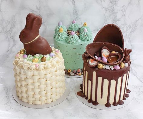 Easter Cake Box Ideas, Easter Theme Cake, Easter Chocolate Cake Ideas, Chocolate Cake For Easter, Easter Cake Pop, Easter Round Cakes, Easter Lunch Ideas, Easter Desserts Bunny Cake, Cake Pops Designs