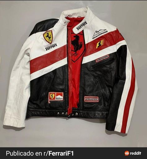 F1 Jacket, Brazil Culture, Ferrari Jacket, Mercedes F1, F1 Ferrari, Racing Jackets, Retro Gadgets, Classy Outfits Men, Future Clothes