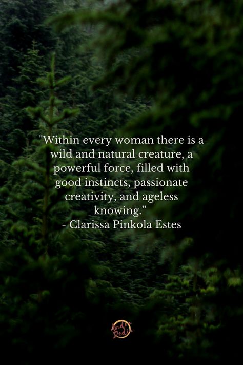 Witchy Quotes Wild Women, Wild Women Archetype, Women Who Run With The Wolves Quotes, Clarissa Pinkola Estes Quotes, Feral Woman Aesthetic, Huntress Archetype Aesthetic, Instinct Aesthetic, Women Who Run With The Wolves, Wild Woman Aesthetic