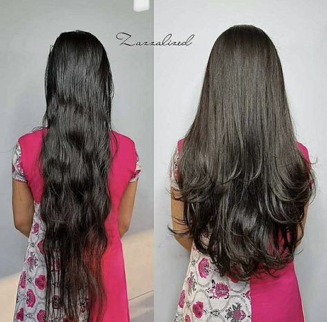 Haircuts For Long Hair Straight, Indian Hair Cuts, Haircut Ideas Trendy, Haircuts For Long Hair With Layers, Long Indian Hair, Hair Inspiration Long, Hairstyles For Layered Hair, Hair Tips Video, Trendy Hairstyle