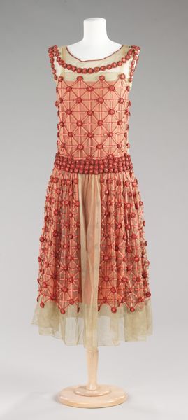 "Roseraie", House of Lanvin (French, founded 1889), silk, French 1920 Style, Style Année 20, 1920s Outfits, 1920 Fashion, Jeanne Lanvin, Paris Mode, 20s Fashion, 1920s Dress, Costume Institute