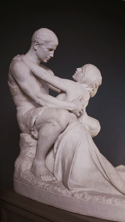 . Stephan Sinding, Love In Art, Sculpture Female, Pere Lachaise Cemetery, Nice Room, The Sinner, European Sculpture, Antique Statue, Visual Narrative