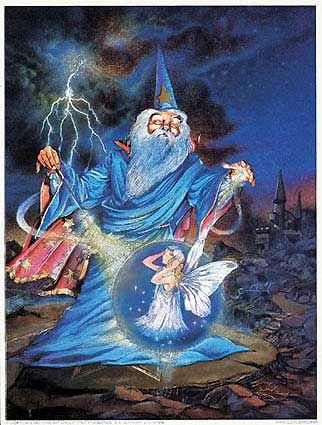 Wizard Casting a Spell. . . Wizzard cages a fairy :( Merlin The Wizard, Fairy Spells, Old Wizard, Trippy Artwork, Fantasy Wizard, Cthulhu Mythos, Fantasy Dragon, Wolf Art, High Fantasy