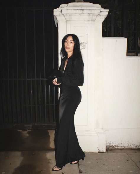 steph_shep via Inst Stephanie Shepherd, Steph Shep, Church Fits, Night Out Outfit, Wearing Black, All Black, Party Outfit, Stylish Outfits, Night Out