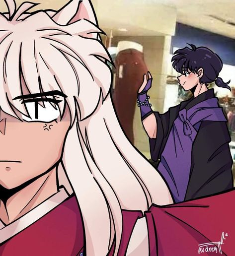 Inuyasha Memes, Inuyasha Funny, Inuyasha And Sesshomaru, Inuyasha Fan Art, Realistic Cartoons, Kagome And Inuyasha, Art Style Inspiration, Inuyasha, Otaku Anime