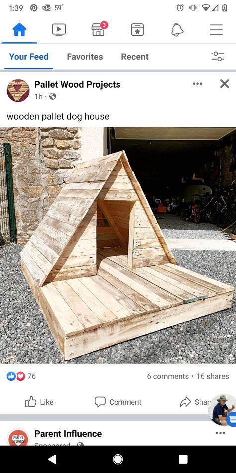 Palette Dog House, A Frame Dog House Diy, Diy Dog Houses Outdoor, Dog House From Pallets Diy, Homemade Dog Houses Outside, A Frame Dog House, Doghouse Diy Outdoor, Dog House Pallets, Diy Dog House Outdoor