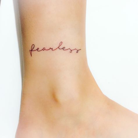 #Fearless #Tattoo #Soychapa Wrist Tattoos Writing, Fearless Tattoos For Women, Fearless Tattoo Ideas, Tattoos Writing, Fearless Tattoo, Writing Tattoo, Tattoo On Wrist, Tattoos Cute, Tiny Wrist Tattoos