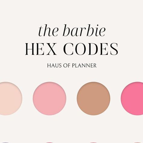 Haus of Planner | Digital Planning on Instagram: "Swipe for the barbie inspired hex codes for your digital pen & highlighter presets! ➡️🧸💖💜🎨✍🏻 〰️ #hexcode #digitalplanner #digitalplanning #digitaljournaling #ipadplanner #ipadplanning #goodnotes #goodnotes5 #goodnotesapp #goodnotesplanner #goodnotesplanning #studygram #paperlessplanning #paperlessplanner #digitalplannercommunity #plannerspread #planwithme #ipadnotes #digitalnotes #barbieinspired #thebarbiemovie" Pink Beige Aesthetic, Pen Highlighter, Hex Color, Barbie Inspired, Notes Ideas, Notes Planner, Hex Color Codes, Hex Codes, Planner Spread