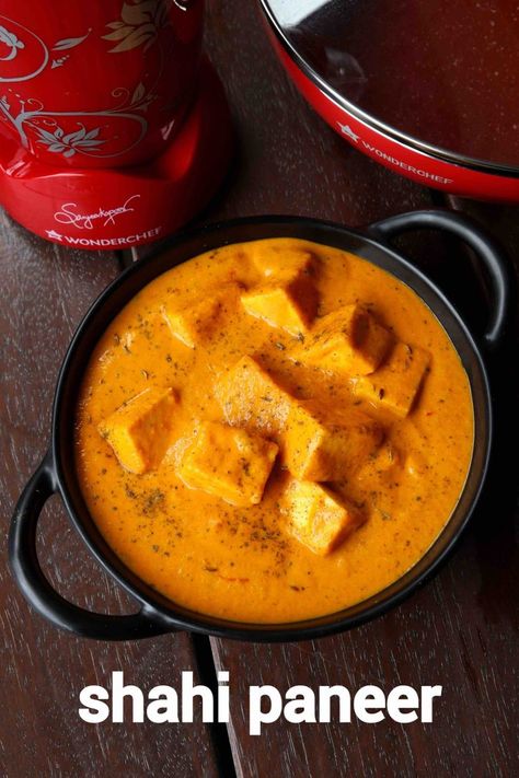 shahi paneer recipe | shahi paneer masala | shahi paneer ki sabji Punjabi Dishes, Paneer Gravy, Shahi Paneer Recipe, Punjabi Recipes, Hebbars Kitchen, Paneer Masala, Indian Meals, Spicy Gravy, Paneer Dishes