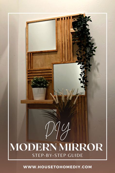 Square Mirror Ideas Diy, Square Mirror Ideas, Square Mirror Wall Decor, Terrace Decor, Mirror House, Plant Projects, Contemporary Mirror, Diy Crafts Room Decor, Square Mirror