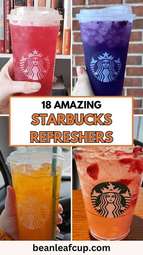 Dive into the hidden world of Starbucks with these exclusive Secret Menu Starbucks Refreshers! 🍓🍹 Discover tantalizing flavors that aren't on the regular menu. Ready to taste the best-kept secrets? Starbucks Hidden Menu, Starbucks Healthy Drinks, Refreshers Starbucks, Starbucks Specialty Drinks, Starbucks Healthy, Secret Menu Starbucks, Menu Starbucks, Starbucks Secret Menu Recipes, Drinks Non Alcoholic