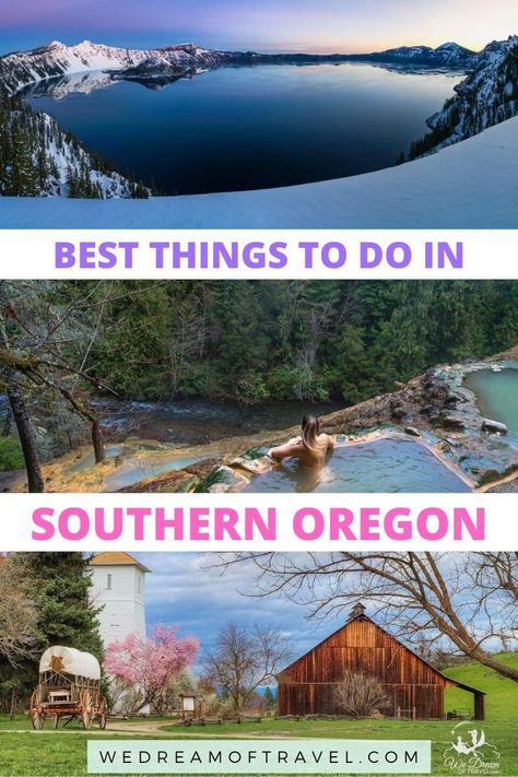 Discover all the best things to do in Southern Oregon, from the state's only national park to hidden gems. Southern Oregon Coast Things To Do, Southern Oregon Travel, Blue Pool Oregon, Northern California Beaches, Oregon Garden, Grants Pass Oregon, Outdoor Scenery, Oregon Trip, Travel Oregon