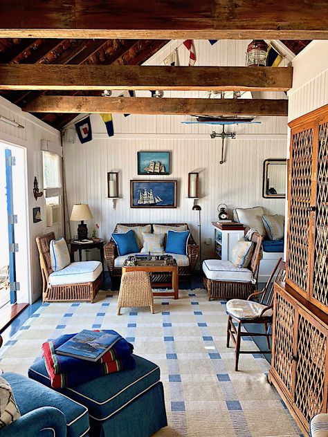 Nantucket Aesthetic, Boathouse Design, Nantucket Style Homes, Lakefront Living, Nantucket Style, Beach Shack, Beach Cottage Decor, Friday Favorites, Lake Cottage