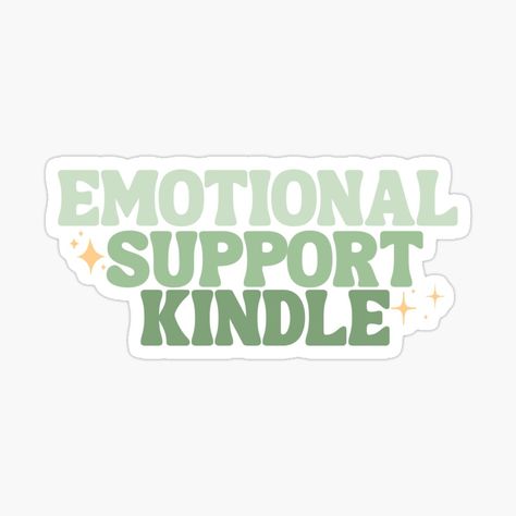 Emotional Support Kindle Sticker, Manifestation Stickers, Kindle Decoration, Kindle Decor, Stickers For Kindle, Emotional Support Kindle, 2024 Journal, Bookish Stickers, Kindle Stickers