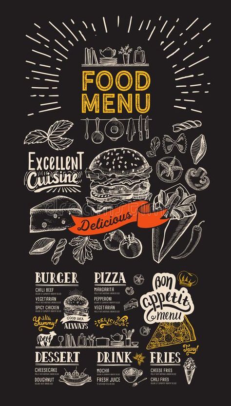 Menu For Restaurant, Blackboard Menu, Steak Menu, Menu Burger, Blackboard Background, Eggs Florentine, Mexican Menu, Seafood Menu, Beer Menu