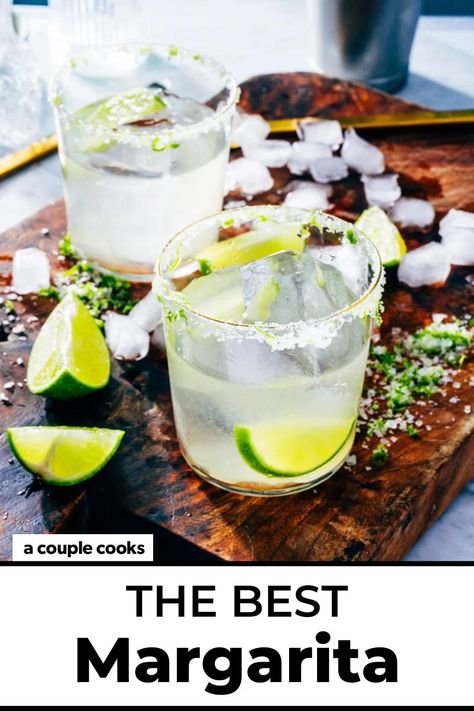 Here's how to make the classic margarita recipe! It's easy with just 3 ingredients: tequila, lime, and orange liqueur. #margarita #margaritarecipe #easymargarita #classicmargarita #margaritaingredients #howtomakeamargarita #cocktail Craft Margarita Recipe, 3 Ingredient Margarita Recipe, Patron Margarita Recipe, Margaritas Recipes, Fresh Margarita Recipe, Cold Dip Recipes, Best Margarita, Best Margarita Recipe, Classic Margarita Recipe