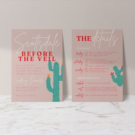 Scottsdale Before The Veil Bachelorette, Arizona Bachelorette, Scottsdale Before The Veil, Desert Bachelorette, Scottsdale Bachelorette Party, Bachelorette Invite, Scottsdale Bachelorette, Made Of Honor, Whatsapp Text