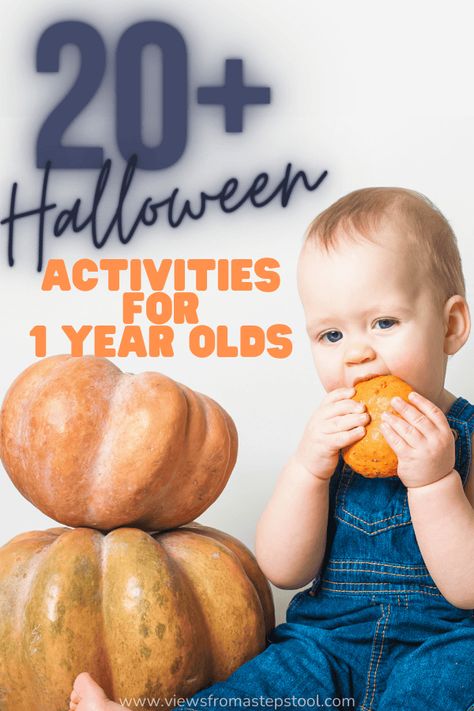 Here is a collection of halloween activities for 1 year olds including science, sensory play and arts and crafts. Infant Room Halloween Party, Halloween Activities For 2 Year, Halloween Activities For Baby Room, Halloween Crafts For 16 Month Old, Halloween Crafts For 20 Month Old, Halloween Craft One Year Old, Fall Crafts For 12 Month Olds, Halloween Activities For 1 Year, Halloween Party Ideas For Infants