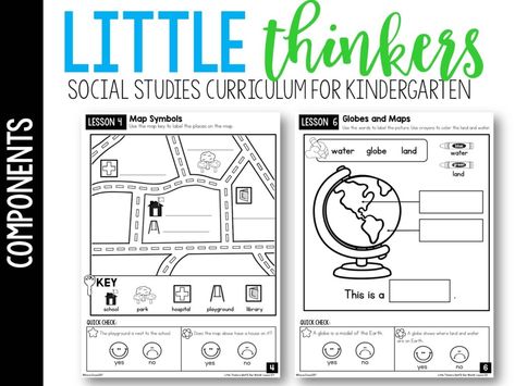 Kindergarten Social Studies Activities, Units For Kindergarten, Kindergarten Social Studies Lessons, Teaching Maps, Preschool Social Studies, For Kindergarten, Social Studies Notebook, Social Studies Curriculum, Kindergarten Social Studies