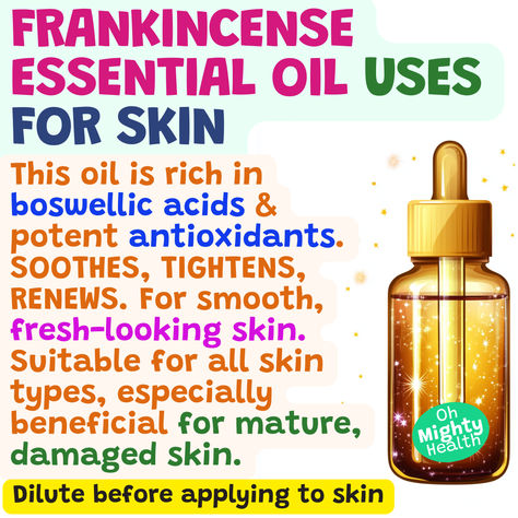 Frankincense essential oil uses for skin: Rich in boswellic acids and antioxidants. Soothes, tightens, renews skin. Good for all skin types, especially mature skin. Frankensence Oil, Frankincense Anti Aging, Frankincense Essential Oil Uses, Face Cream Recipe, Diy Face Cream, Oil Cleansing Method, Essential Oils For Face, Carrots Oil, Frankincense Essential Oil