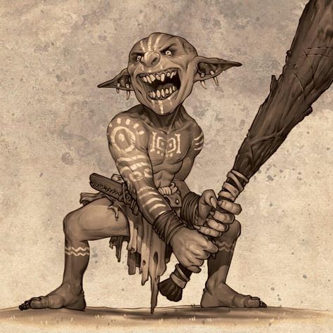 Goblin Barbarian, Barbarian Dnd, Pathfinder 2e, Goblin Art, Monster Illustration, Creature Artwork, Knight Art, Fantasy Races, D&d Dungeons And Dragons