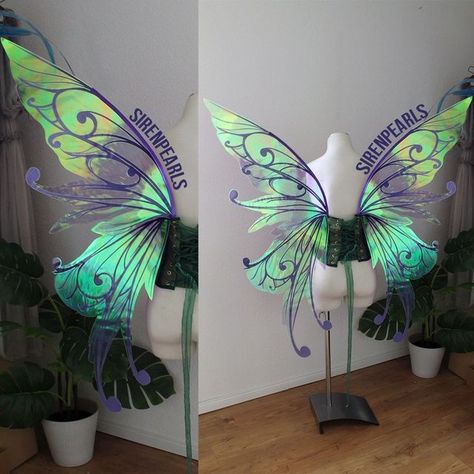 Fairycore Costume, Iridescent Fairy Wings, Iridescent Fairy, Diy Fairy Wings, Fairy Photography, Kristina Webb, Real Fairies, Gossamer Wings, Wings Costume