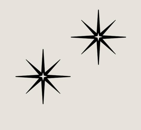 FREE SHIPPING ON THIS ITEM!! 4 Pieces - 2 large starbursts and 2 small stars. Mid-Century Modern Starburst Wall Decor. Hang one as an accent piece, or hang multiples to create an accent wall. Give your space a mid-century modern vibe. Made of acrylic No assembly & very easy to hang 4 Pieces - 2 large starbursts and 2 small stars.Color will vary slightly from image due to screen settings.Large Size: Height 10.25 inches x Width 10.25 inches x Depth 1/8 inch Small Size: Height 6.5 inches x Widt Wedding Stationary Design, 4 Point Star, Starburst Wall Decor, Small Stars, Star Illustration, Doodle Tattoo, Star Stencil, Modern Tattoos, Tattoo Project