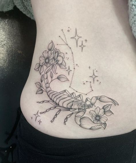 Side Stomach Tattoos, Snoopy Tattoo, Scorpio Tattoo, Feather Tattoo Design, Scorpion Tattoo, Tattoo For Son, Leg Tattoos Women, Stomach Tattoos, Memorial Tattoos