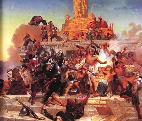 1. An Overview of the Spanish Conquest of the Aztec Empire Archaeology Drawing, Aztec City, Aztec Civilization, Aztec Empire, Maya Civilization, Spanish Conquistador, Aztec Culture, Aztec Warrior, Montezuma