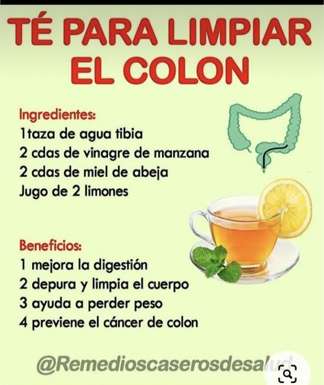 Colon Cleanse Drinks, Healthy Juice Drinks, Healthy Eating Diets, Tea Benefits, Natural Health Tips, Colon Cleanse, Detox Juice, Natural Health Remedies, Healthy Juices