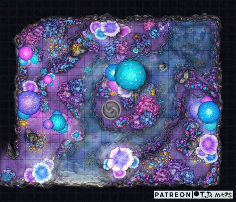 Queen Of Air And Darkness, Unseelie Court, D&d Online, Cartographers Guild, Glowing Mushrooms, Dnd World Map, Fantasy Town, Tabletop Rpg Maps, Pathfinder Rpg