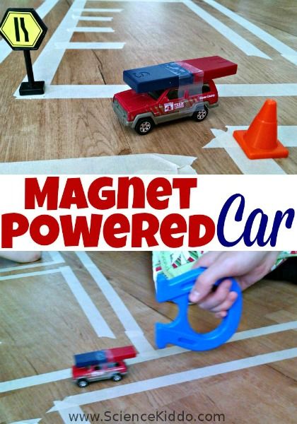 Vehicle Science Preschool, Build A Car Stem Activity, Preschool Science Transportation, Stem Car Activities, Magnet Play Preschool, Magnets Preschool Activities, Construction Science Activities, Construction Science Preschool, Transportation Stem Activities