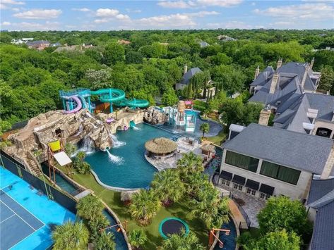 Backyard Water Parks, Dream Backyard Pool, Luxury Houses Mansions, Dream Mansion, Dream Pools, Luxury Homes Dream Houses, Dream Backyard, House System, Dream House Exterior