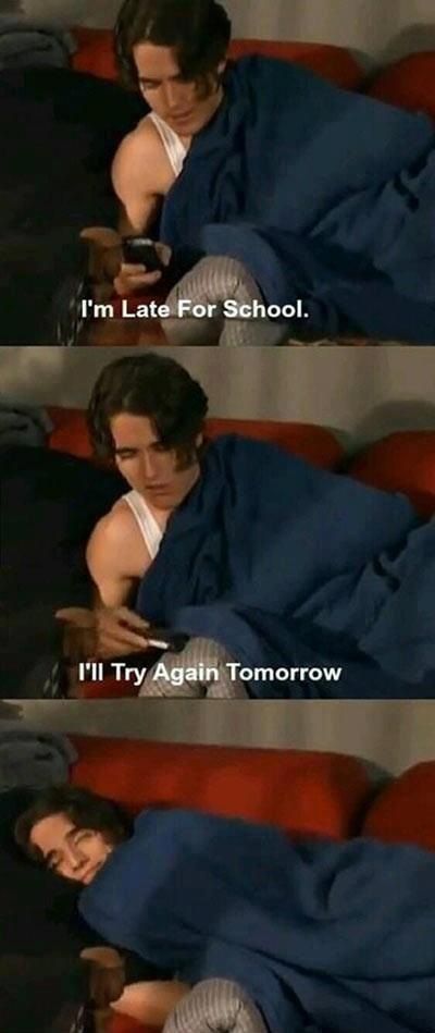 Im late for school. I'll try again tomorrow. (A Wizards of Waverly Place moment) Late For School, Wizards Of Waverly, Wizards Of Waverly Place, Bumbo, Waverly Place, College Humor, Old Disney, Have A Laugh, College Life