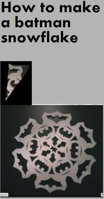 @Brittney Kotteles Batman Snowflake, Christmas Batman, Batman Christmas, Snowflake Template, Paper Snowflake, Batman Symbol, Instruções Origami, Snow Flake, Paper Snowflakes