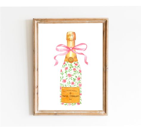 Champagne Bottle Chinoiserie Style Wall Art Print,Pink Watercolor Bar Cart Print, Cocktail Decor,Wine Wall Art,Preppy Bar Cart, Gift For Her Cocktails Painting, Champagne Watercolor, Preppy Bar Cart, Cocktail Painting, Preppy Bar, Cocktail Decor, Champagne Art, Artwork Museum, Bar Cart Prints