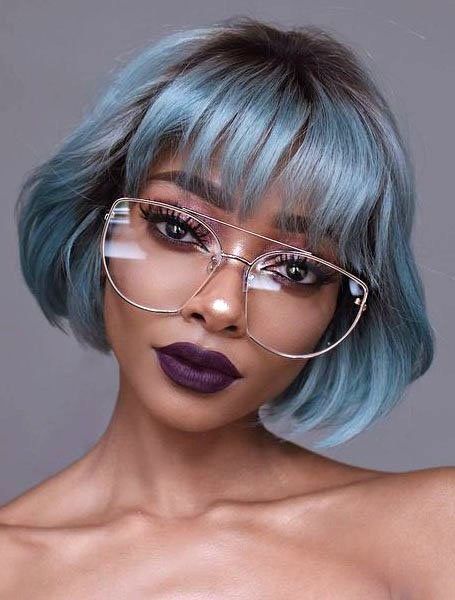 20 Sexy Bob Hairstyles for Black Women - The Trend Spotter Black Women Weave Hairstyles, Tumblr Hair, Remy Hair Weave, Photographie Portrait Inspiration, Grunge Hair, 인물 사진, Girls Hair, Short Haircuts, Brazilian Hair