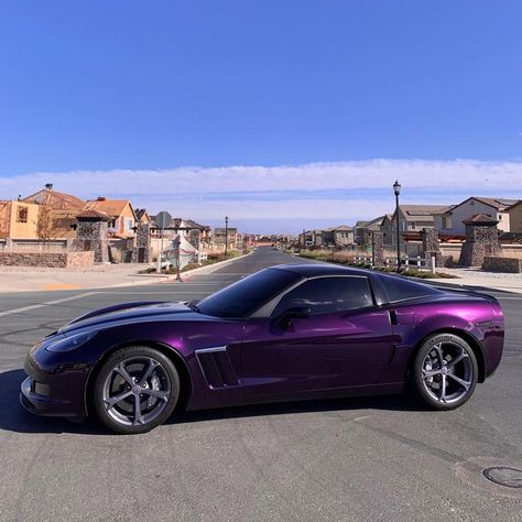 Corvette Fan Club on Instagram: “@cwizza what a 🍇 color #corvettefanclub” Purple Corvette, Baddie Cars, Corvette C6, Purple Car, Custom Cars Paint, Corvette C7, Corvette Z06, Corvette Stingray, Pretty Cars