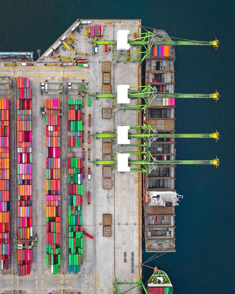 Container Terminal, Drone Shots, Parking Design, Cargo Shipping, Muhammad Ali, 3d Modeling, Jakarta, Miami, Dj