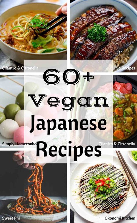 I’ve scoured the Interwebs to round up more than 60 of the very best vegan Japanese recipes perfect every vegan Japanese food lover! Vegan Japanese Recipes, Vegan Japanese Food, Japanese Vegan, Recipes Japanese, Vegan Japanese, Recipetin Eats, Japanese Recipes, Recipes To Try, Vegan Cooking