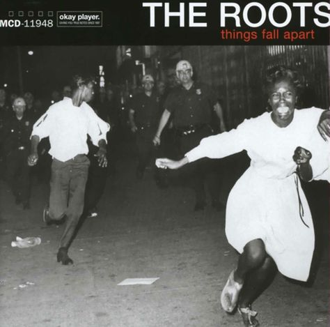 The-Roots-‘Things-Fall-Apart- Hip Hop 90, Alternative Hip Hop, Greatest Album Covers, Innocence Lost, Jill Scott, Cool Album Covers, Iconic Album Covers, Great Albums, Neo Soul