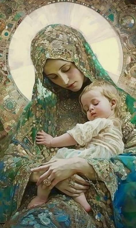 The Memorial of the Blessed Virgin Mary, Mother of the Church Pocket Altar, Mother Mary Pictures, Virgin Mary Art, Mother Mary Images, Catholic Pictures, Images Of Mary, Mama Mary, Jesus And Mary Pictures, Queen Of Heaven