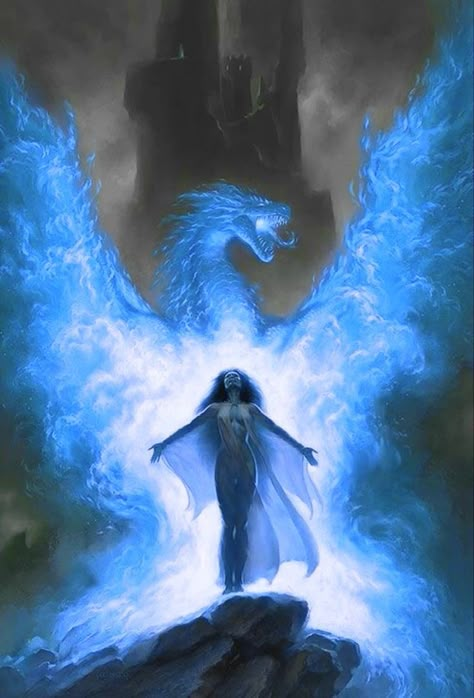 Forest Wallpaper Iphone, Legendary Dragons, Fairy Wallpaper, Super Powers Art, Writing Fantasy, Wiccan Spell Book, Witchy Wallpaper, My Fantasy World, Blue Magic