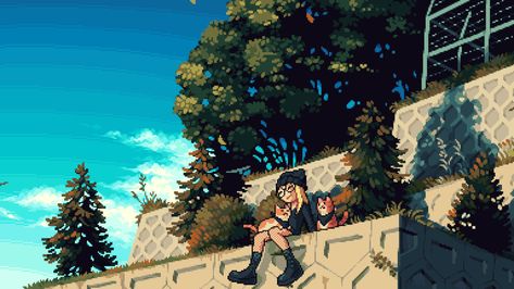 Anime Pixel Art Wallpaper Desktop, Ghibli Gif Wallpaper, Studio Ghibli Gif Wallpaper, Gif Wallpapers Pc, Pixel Art Background Gif, Live Wallpaper Desktop, Desktop Live Wallpaper, Desktop Gif, Studio Ghibli Gif