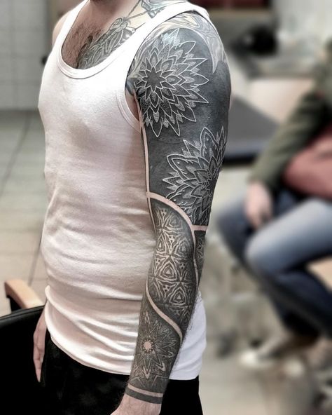 Tattoos With White Ink, White Over Black Tattoo, Black Out Tattoo, Black People Tattoos, Parenting Questions, Husband Tattoo, Blackout Tattoo, Tattoo Trend, White Ink Tattoo