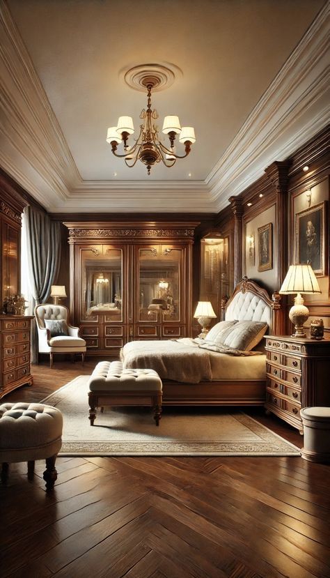 #homedecor, #interiordesign, #homedesign, #decor inspiration Old Money Bedroom Men, Classic Ceiling Design Luxury, Bedroom Classic Luxury, Politician Aesthetic, Neo Classical Bedroom, Hotel Room Luxury, Old Money Bedroom, British Colonial Interior Design, Classic Ceiling Design